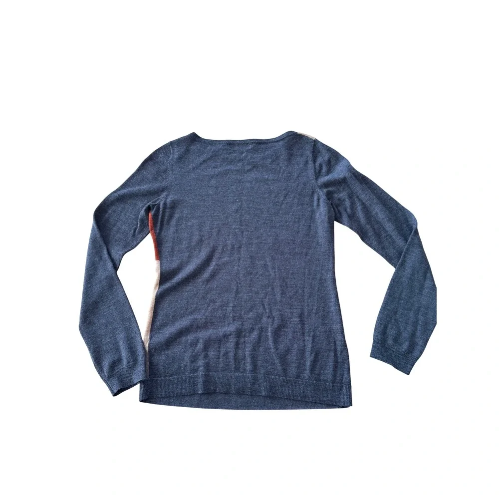 Limited Abstract Colorblock Merino Wool Blend Sweater Womens Medium‎ Geometric